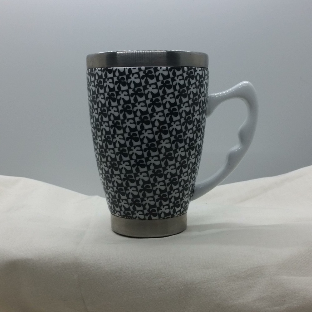 Pacific cormetta porcelain and stainless mug